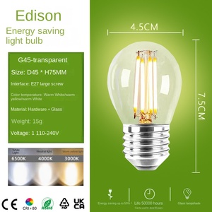 בציר ישר filament הוביל הנורה g95 מנורת