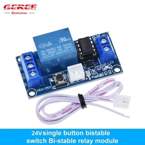 Pushed 1 Road Single Button Bistable Switch <strong>Relay</strong> 12V/24V MCU <strong>Control</strong> with One-button Start and Stop Self-locke for <strong>Arduino</strong>