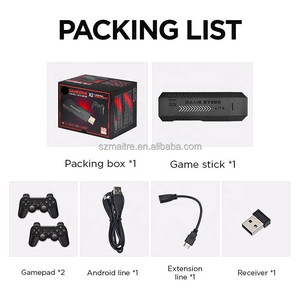 Sıcak satmak X2 artı Video oyunu konsol 2.4G kablosuz denetleyici desteği 4K TV HD Retro oyun sopa 2 in 1 Joystick oyun konsolu ile - Product Image 5