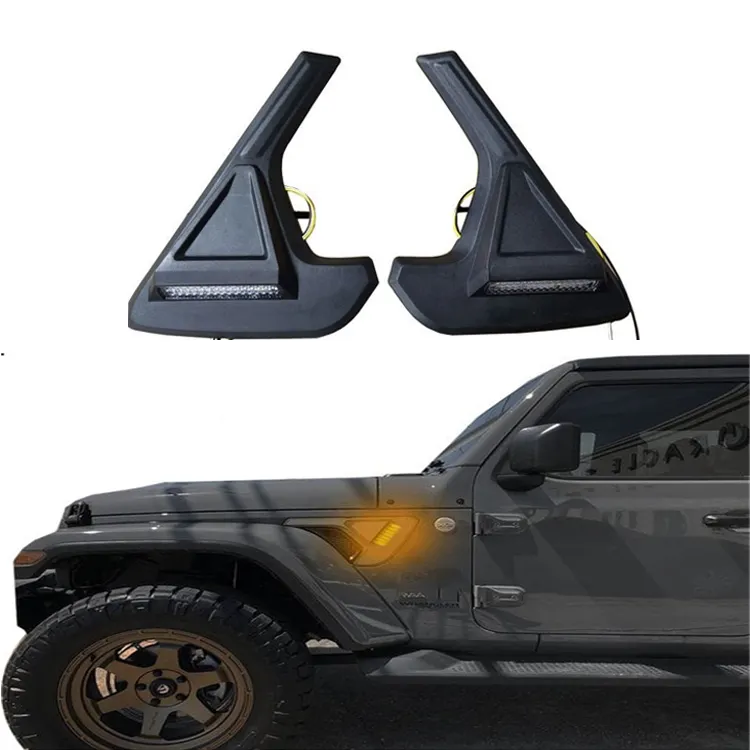 New Wind 2Pcs LED Mark Light per Jeep 2018-2022 Wrangler JL JLU Gladiator JT parafango anteriore indicatore luminoso indicatore di direzione laterale