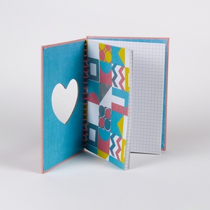 Custom <strong>New</strong> Design A5 Pink Hard Cover Printing Spiral Notebook <strong>Writing</strong> Pads for Student - Product Image 2