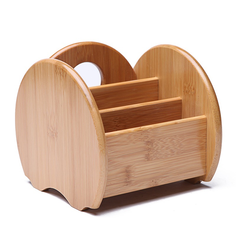 Curved-edge storage box (bamboo)