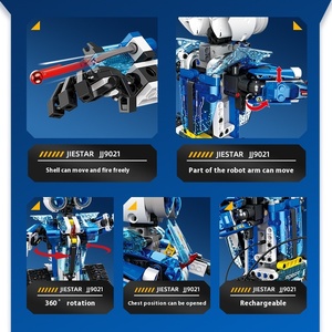 Pädagogische Programmierung für Kinder DIY-Bausteine JJJ9021 Zusammen gebauter fern gesteuerter Roboter Modell Toy Factory Großhandel - Product Image 2
