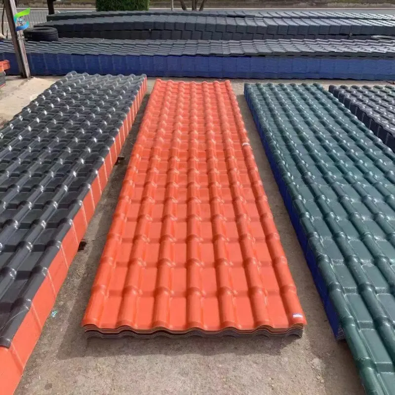 Ev çatı su geçirmez yalıtım için Eyeshine 1050mm genişlik PVC çatı kiremitleri