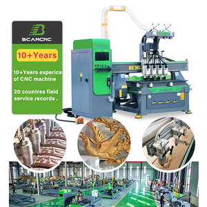 <strong>4</strong> <strong>Axis</strong> 3D Fast Speed <strong>CNC</strong> <strong>Router</strong> 6 Spindles Multi-Head 3D Sculpting Machine Richauto <strong>Control</strong> System Featuring Core Motor PLC - Product Image 2