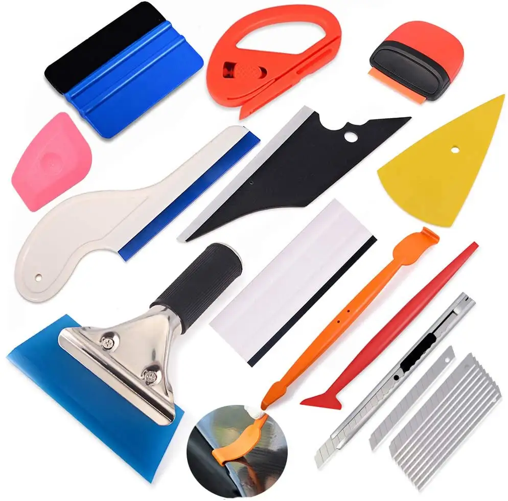 12 PCS Window Tint ToolsためVehicle Film Include Window Squeegee、Scraper、Utility Knife Window Tint Application Tools