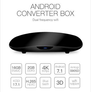 Dispositivo de TV inteligente DVB T2, decodificador con Android 9,0, cuatro núcleos, 4k, wifi, OEM - Product Image 3