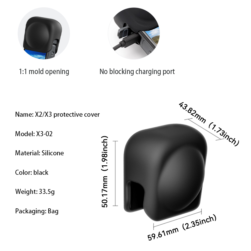 Funda protectora Insta360 X2/X3
