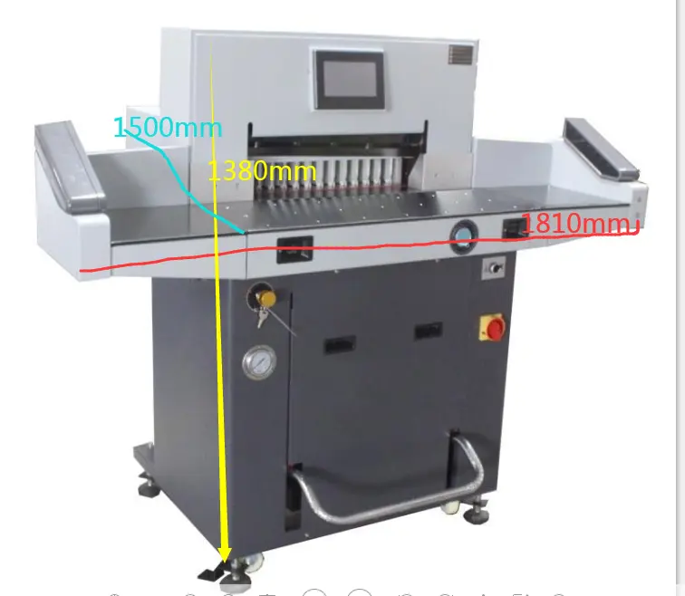 FRONT Automatic Hydraulic Guillotine Paper Cutting Machine 72CM 720mm Hydraulic Paper Cutter