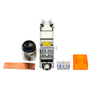 Soluzione di rete RJ45 Cat8 schermato terminazione campo strumento-senza spina Cat8 cavo Ethernet connettore Toolless - Product Image 3