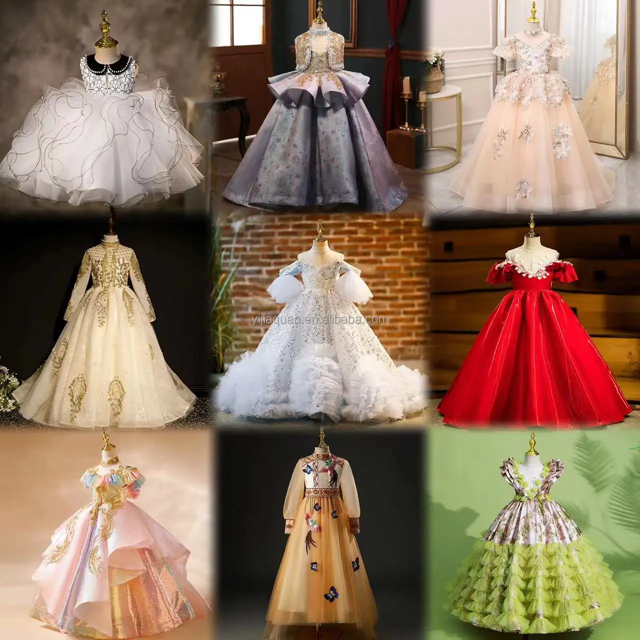 春の卸売新しい子供服甘い素敵な新鮮なスタイルのドレスポッププリンセス風花妖精ドレス販売
