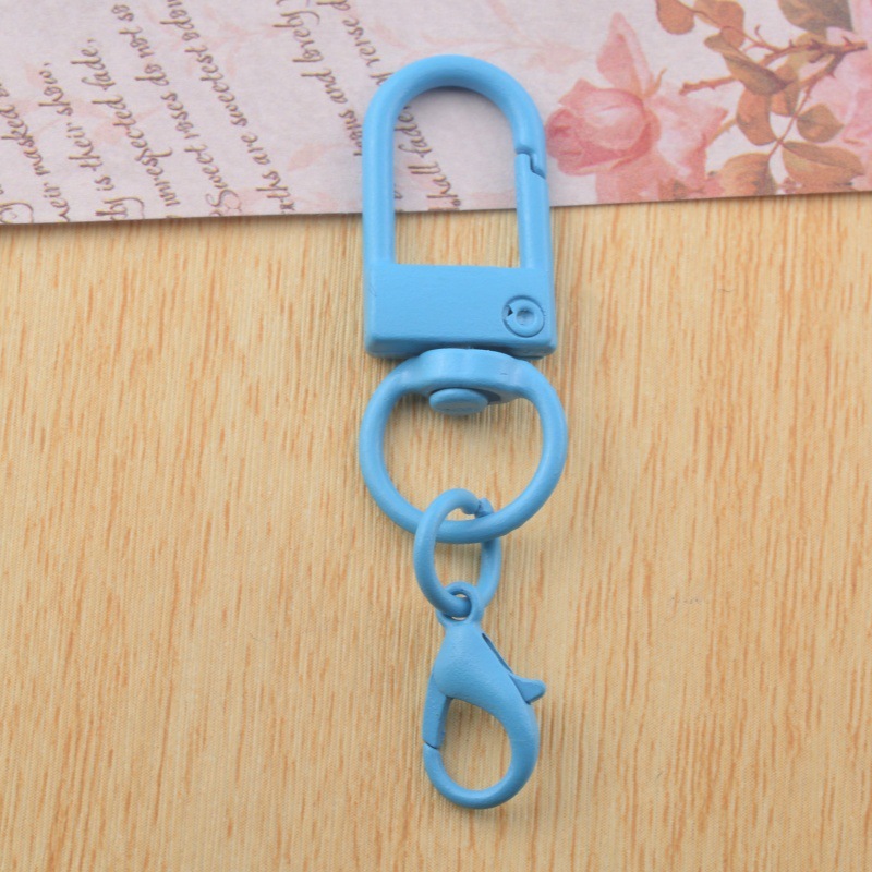 Hebilla de puerta azul, mosquetón de 14 mm.