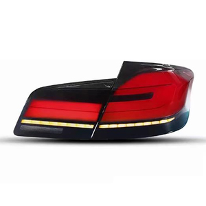 ชุดประกอบไฟท้าย LED สำหรับ BMW 5 Series รุ่น11-17 F10 F18ดัดแปลง21โมเดลใหม่เลนส์สีแดง ABS ไฟไหล12V - Product Image 1