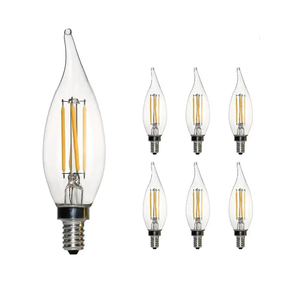 Top vendita C35L 6W E14 2700K LED Vintage Edison filamento candela decorazione lampadina