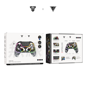 Fantech WGP14v2 EpsilonマルチプラットフォームワイヤレスゲーミングコントローラーBT/2.4GHz接続、振動ゲームパッド