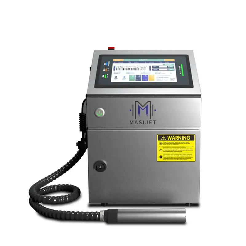 Промышленная струйная печатная машина 2024 Cij, долговечные цифровые принтеры для печати на пластинчатых бутылках, розничная торговля, надежное ядро PLc