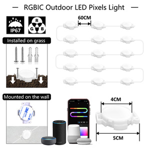 OEM ODM LED String Modul Pixel Licht RGB 12V IP68 Wasserdichte RGBIC Traum farbe Outdoor Weihnachts ferien LED Pixel Point Lights - Product Image 6