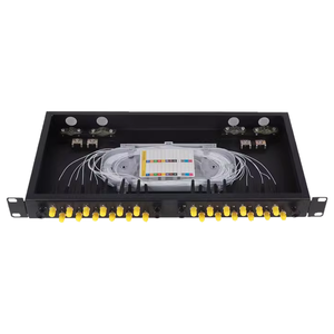 19英寸1U机架安装12端口ST光纤接线板接线盒-全配电箱解决方案 - Product Image 3