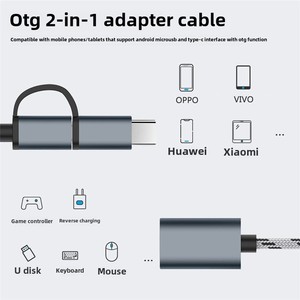 OTG adattatore cavo di tipo-C Type-A per Huawei Android USB Flash Drive lettore di schede del telefono cellulare nuova condizione DC AC uscita - Product Image 4
