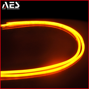 AES Led ยืดหยุ่น DRL Led Strip60cm/85ซม. สีขาวสีเหลืองนำแถบวันเวลาวิ่ง - Product Image 2