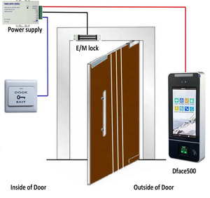 Hot Selling 8-Zoll-Touchscreen-Gesichtserkennung mit Finger abdruck Qr-Code Rfid Palm Print Passwort NFC-Zugangs kontroll system - Product Image 5