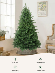 韓国スタイルのクリスマスツリー、ヒンジ付き人工フルPeクリスマスツリー、トウヒ100% PEクリスマスツリー休日の装飾 - Product Image 2