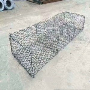 Cesta de malla de gaviones Hexagonal galvanizada de 80x100mm, protección de Río, caja de gaviones de corte doblado, servicios de procesamiento de soldadura incluidos - Product Image 1
