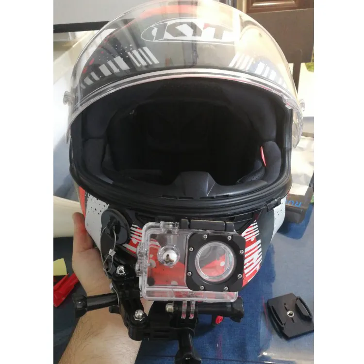 Cinturino per casco da moto supporto per mento supporto per supporto per mento per videocamera GoPro Hero Action cam