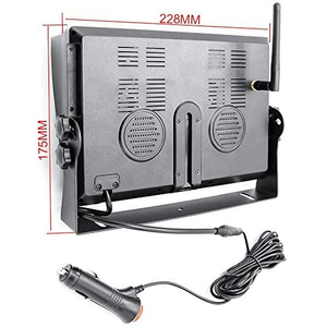 Sistema de cámara de respaldo inalámbrico de 9 pulgadas de alta calidad para RV Trailer Truck HD 4 Cámara Vista trasera Función de pantalla dividida impermeable - Product Image 3