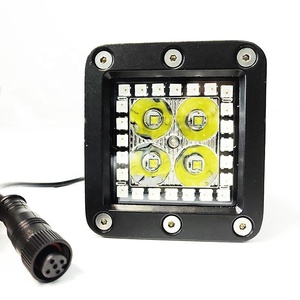 3 inç Led kamp ışık Strobing Led kare çalışma ışıkları 4 paket RGB Pod noktalar - Product Image 5