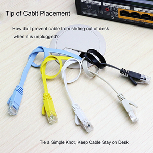 UTPフラットCat6パッチケーブルネットワークケーブルカラーコードCat6カスタマイズイーサネットフラットケーブル - Product Image 3