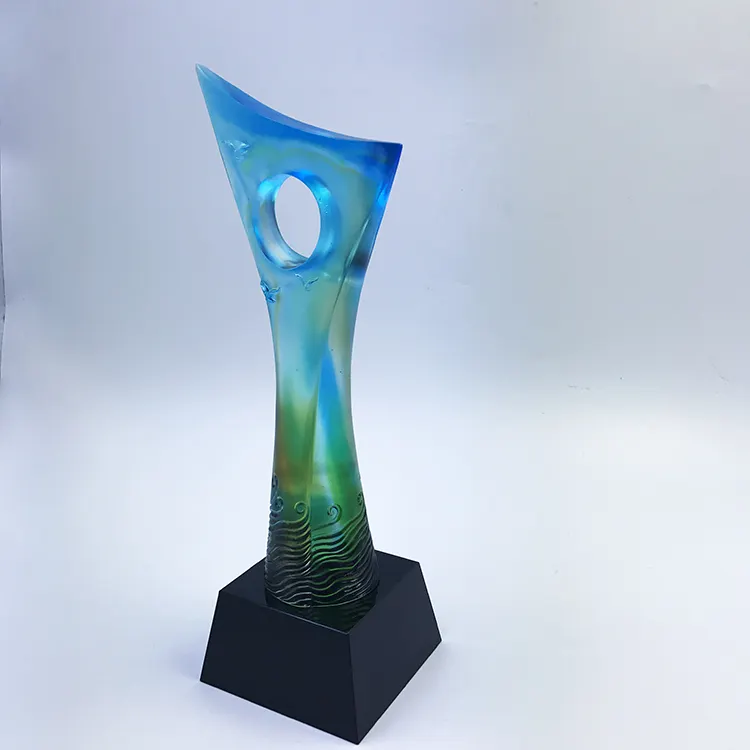 Thiết kế mới quà lưu niệm quà tặng Glass pha lê Shield giải thưởng và danh hiệu Trophy mảng cho kỷ niệm