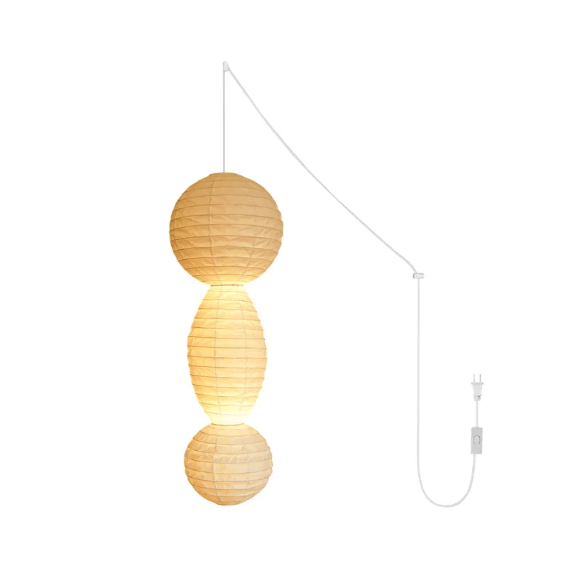 Fil blanc et blanc D 15.7 "x H 44.9"