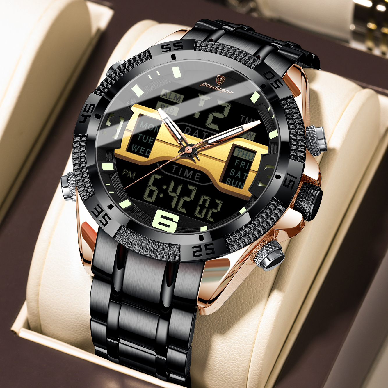 E103 RoseGold Black S