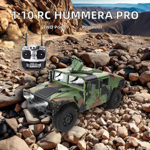 HG P408 PRO 1:10 Hummera RC paletli kamyon askeri tarzı 4WD yüksek tork motoru çift hız şanzıman Off-Road için uzaktan kumanda - Product Image 2