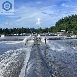 Geo Material UV PP Plastic Geomembrane 0.5 <strong>mm</strong> <strong>HDPE</strong> for Fresh Shrimp Farming Pond in Ecuador - Product Image 4