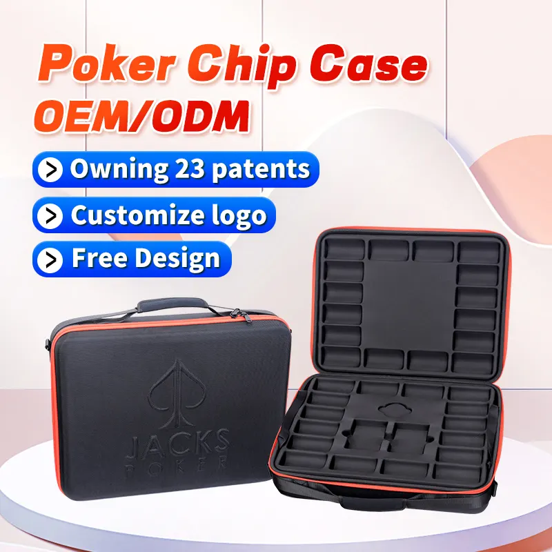 Rlsoco ODM OEM giải trí sòng bạc 1000 đất sét cao cấp Poker Chip set EVA lưu trữ bọt Trường hợp với xử lý