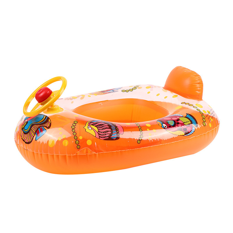 Transparent horn boat, orange (under 20 kg)