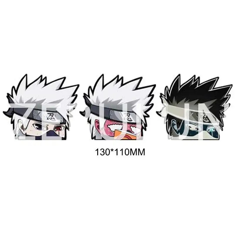 Autocollants de dessin animé personnalisés étanches Narutos 3D Motion Sticker Uchia Lenticulaire Autocollant d'anime pour voiture Ordinateur portable Réfrigérateur