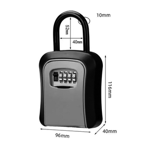 Key <strong>Lock</strong> <strong>Box</strong> Combination <strong>Lock</strong> <strong>Box</strong> Aluminum Security Code House Key Storage <strong>Lock</strong> Safe <strong>Box</strong> - Product Image 3