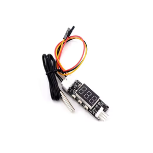 DC 12V 4-Draht PWM Lüfter drehzahl regler Digital anzeige Temperatur regler Unterstützung 3A Ein/Aus-Steuerung Elektronische Module Kits - Product Image 1