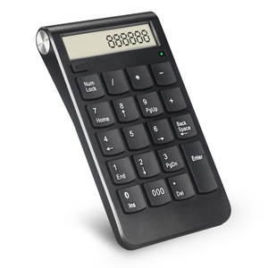 Inalámbrico 2,4G Usb número teclado/calculadora con pantalla Digital recargable Mini 19 teclas numérico inteligente teclado Oficina