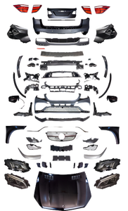Aksesoris otomatis kualitas pabrik Untuk Benz ML W164 05-12 Upgrade GLE W166 AMG63 Kit bodi Hood Headlight Bumper Grill baru - Product Image 6