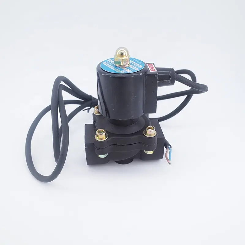 GOGO 2 way UPVC solenoid valve FKM Seal 1-1/2 inch BSP Orifice 40mm normal close Sea water vales