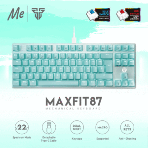 FANTECH Customizable Mint Green Spanish <strong>Keyboard</strong> 87 Keys <strong>Programmable</strong> Rgb Backlight Wired <strong>Mechanical</strong> <strong>Keyboard</strong> - Product Image 3