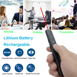 Presentatore Wireless Powerpoint PPT Clicker per Computer pagina di dimostrazione puntatore Laser presentazione diapositiva Clicker remoto - Product Image 6