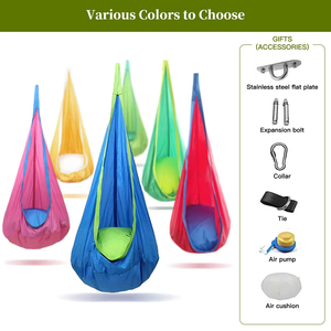 Baichuang 2025 Nhà Máy Mới Giá Trẻ Em Của Nylon Võng Đu Inflatable Bền 150Kg Công Suất Trong Nhà Ngoài Trời Pod Đu - Product Image 2