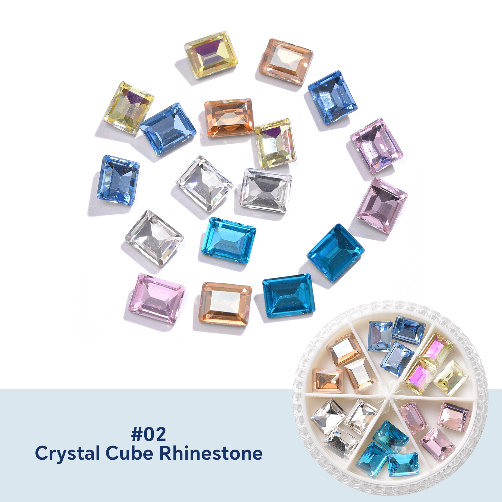 #02 Cube de cristal strass