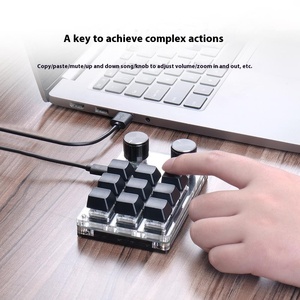 Retroiluminación RGB personalizada para teclado mecánico BT portátil Macro de una mano Copia rápida pegar USB 3,0 ABS Hot Plug Designer Clip nuevo