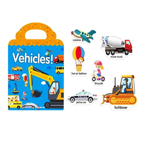 นำมาใช้ใหม่หนังสือสติกเกอร์การ์ตูนสำหรับเด็กหลายฉากเกมปริศนา DIY การศึกษาการเรียนรู้ของเล่นคลาสสิกสำหรับเด็กอายุ2-4ของขวัญ - Product Image 1